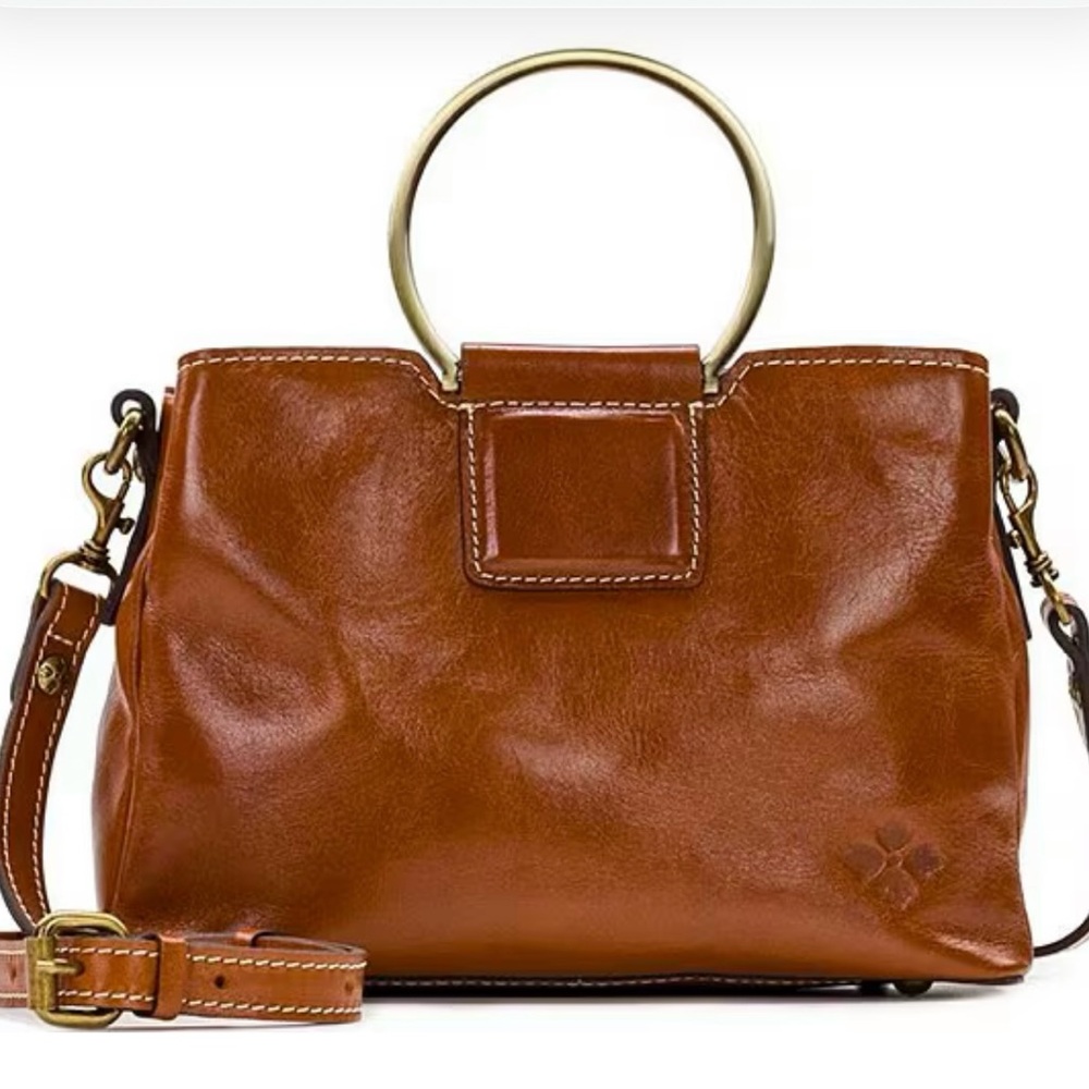 Patricia Nash Empoli Heritage Satchel with ring handle and crossbody strap NWT